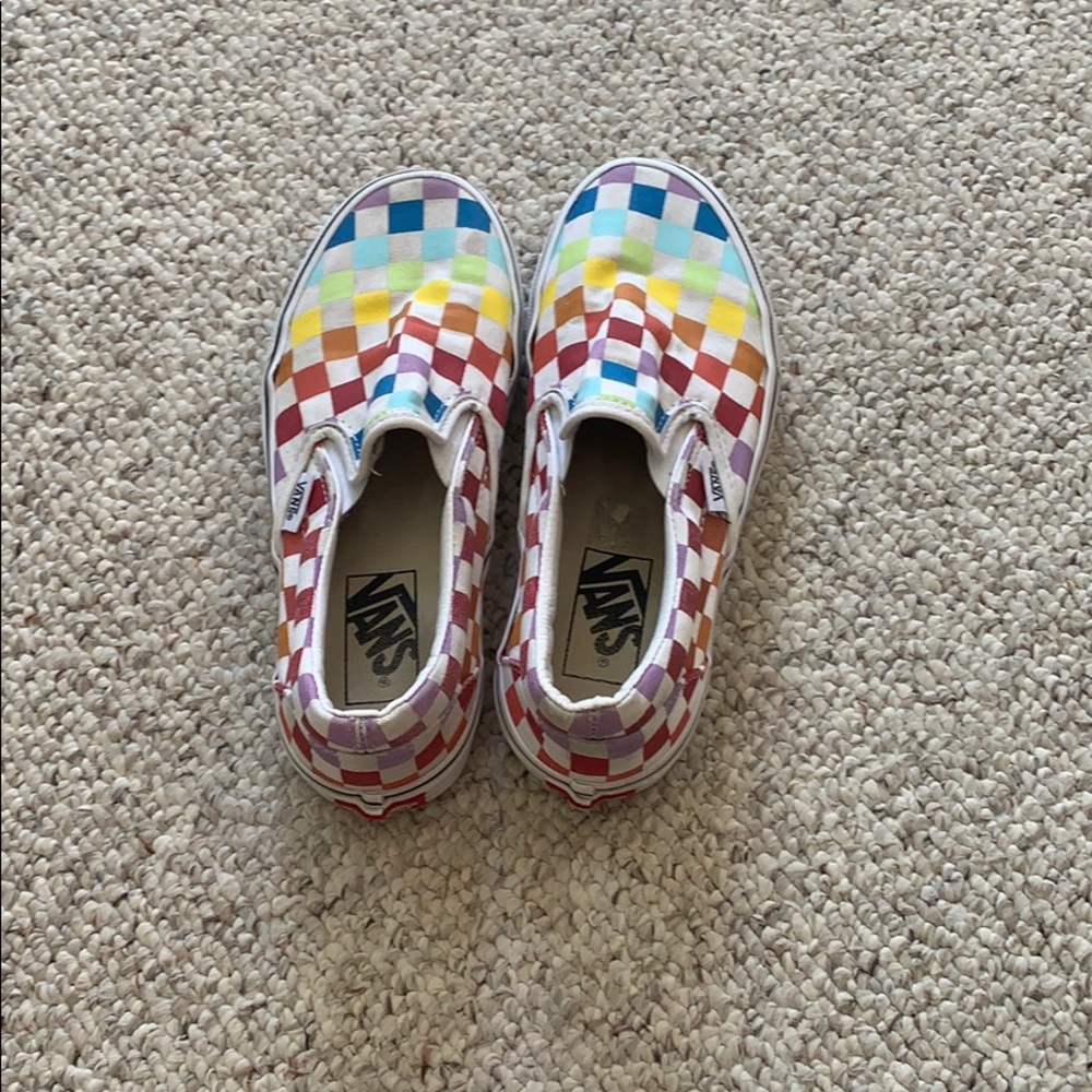 Rainbow vans shoes